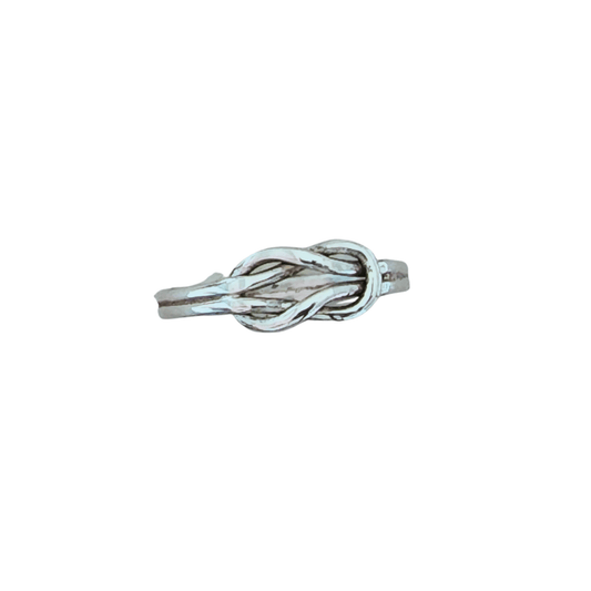 Handmade Womans Sterling Silver Love Knot Ring
